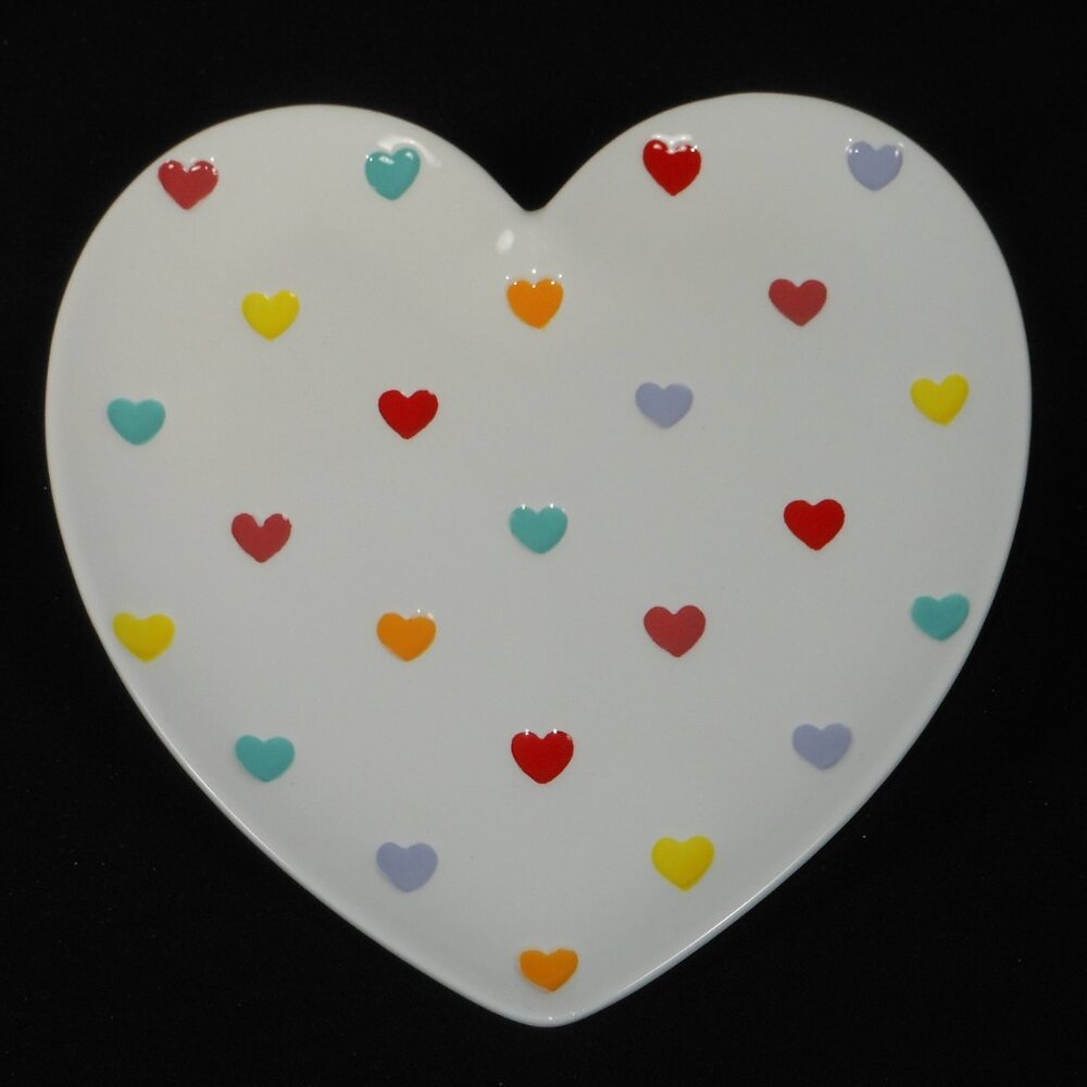 colorful heart shape plate. LANG by design